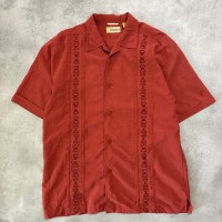 Cubavera 半袖　刺繍デザイン　オープンカラー　シャツ　古着　ヴィンテージ | Vintage.City 빈티지숍, 빈티지 코디 정보