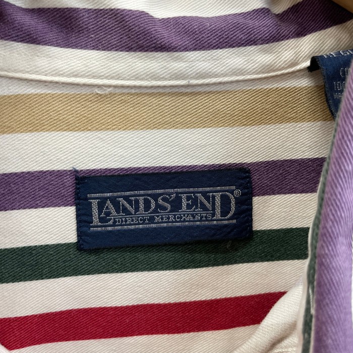 LANDS' END ランズエンド／90s ストライプ ボタンダウン シャツ | Vintage.City 빈티지숍, 빈티지 코디 정보