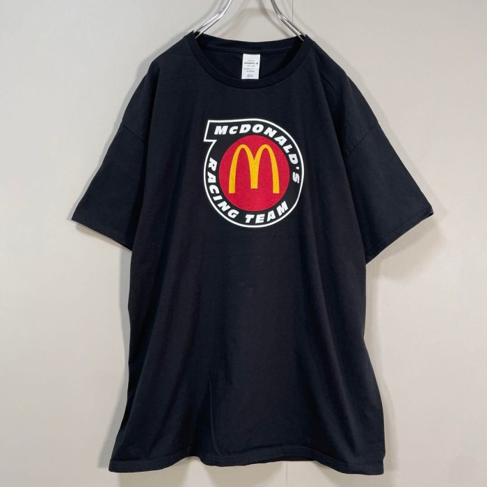 Hanes McDonald's logo T-shirt size XL 配送C　ヘインズボディ　マクドナルド　企業系Tシャツ | Vintage.City 빈티지숍, 빈티지 코디 정보