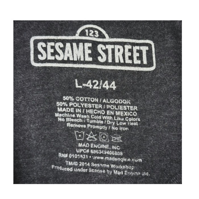 セサミストリート キャラT  USJ キャラクターt  半袖 L | Vintage.City 빈티지숍, 빈티지 코디 정보