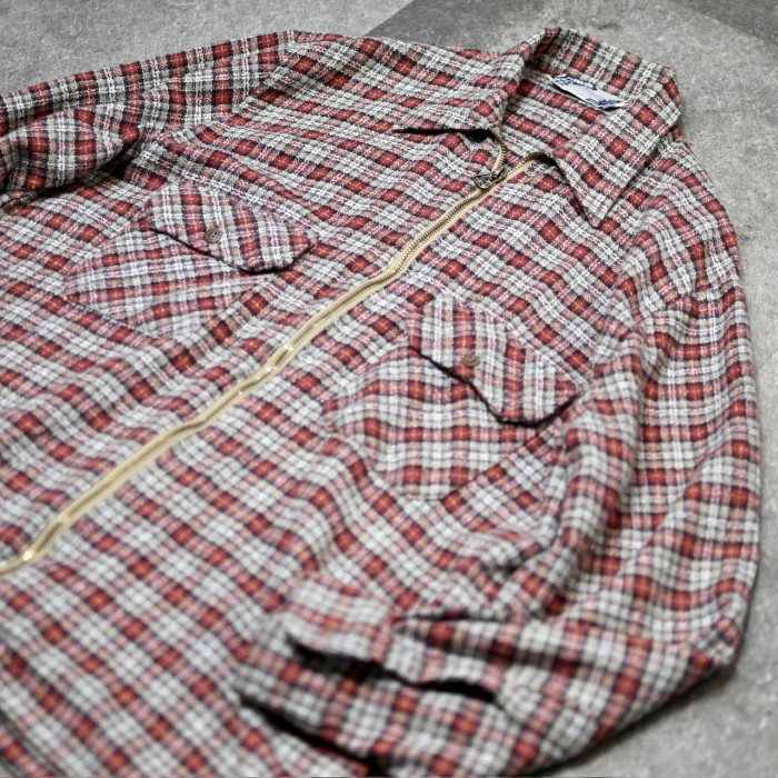 古着 オーバーサイズ チェックシャツ ジップアップシャツ シャツジャケット | Vintage.City 古着屋、古着コーデ情報を発信