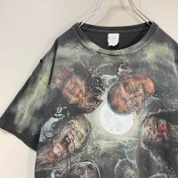 THE WALKING DEAD fade zombie T-shirt size XL 配送C　ウォーキングデッド　ゾンビ　総柄　ムービーTシャツ　フェード | Vintage.City 古着屋、古着コーデ情報を発信