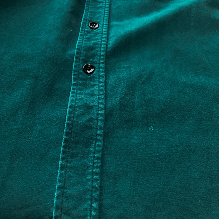 L.L Bean CHAMOIS CLOTH SHIRTシャツ 無地 L〜XL相当 好配色 GREEN ヴィンテージ | Vintage.City 古着屋、古着コーデ情報を発信
