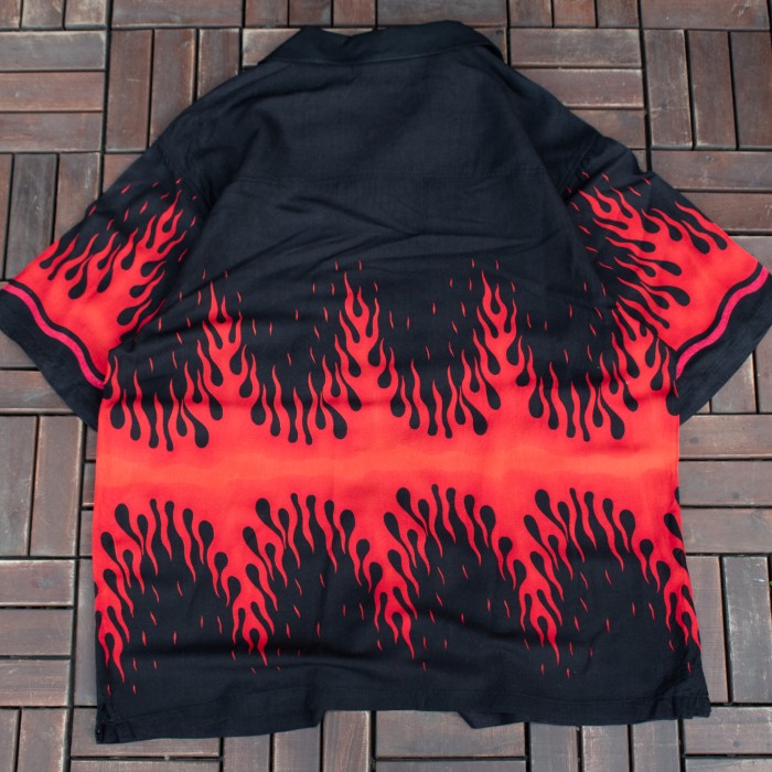 00s Fire pattern Hawaiian shirt | Vintage.City 古着屋、古着コーデ情報を発信
