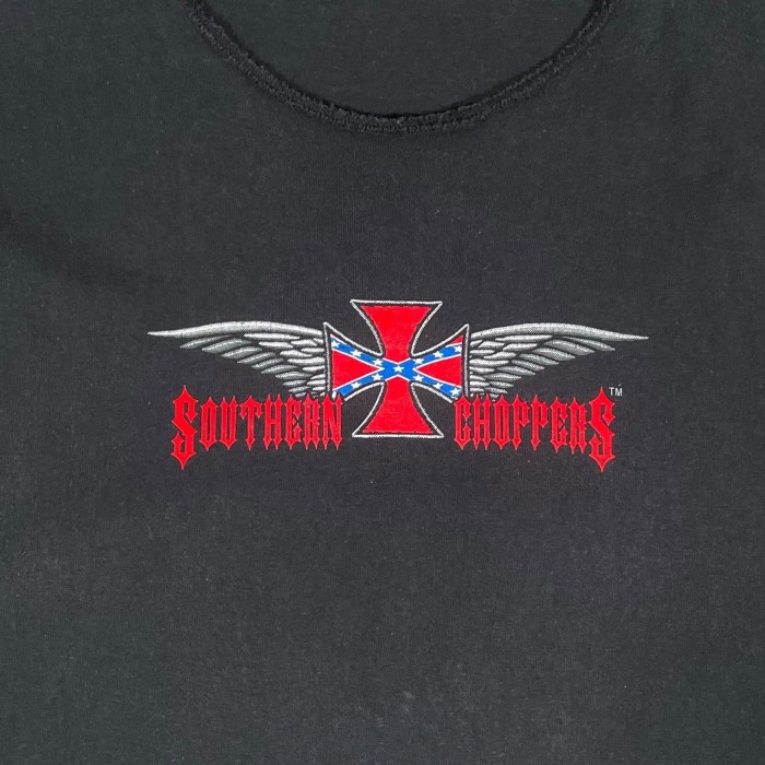 00's “SOUTHERN CHOPPERS” Cut Off Motorcycle Tee | Vintage.City 古着屋、古着コーデ情報を発信