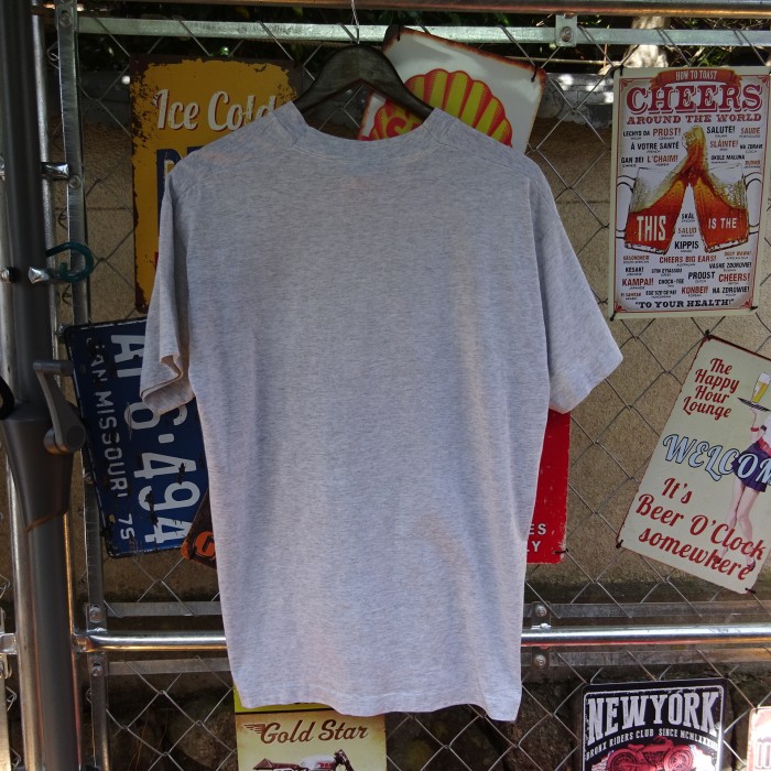 フルーツオブザルーム 90s Tシャツ USA製 L グレー ポイントイラスト 10036 | Vintage.City 古着屋、古着コーデ情報を発信