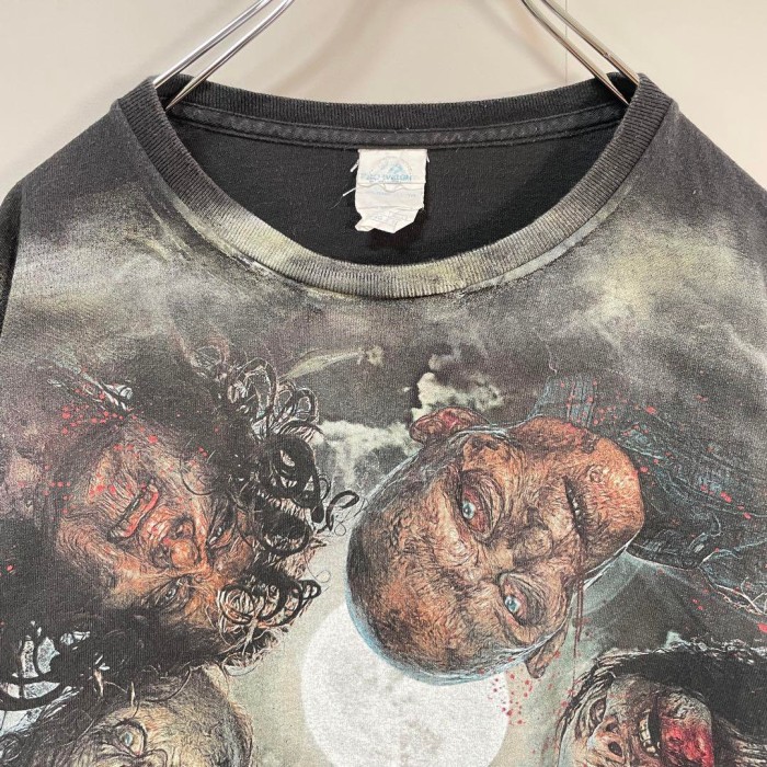 THE WALKING DEAD fade zombie T-shirt size XL 配送C　ウォーキングデッド　ゾンビ　総柄　ムービーTシャツ　フェード | Vintage.City 빈티지숍, 빈티지 코디 정보