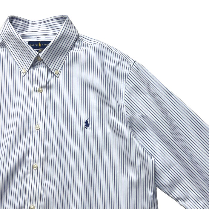リメイク Ralph Lauren クロップドシャツ〈blue stripe〉 | Vintage.City 古着屋、古着コーデ情報を発信