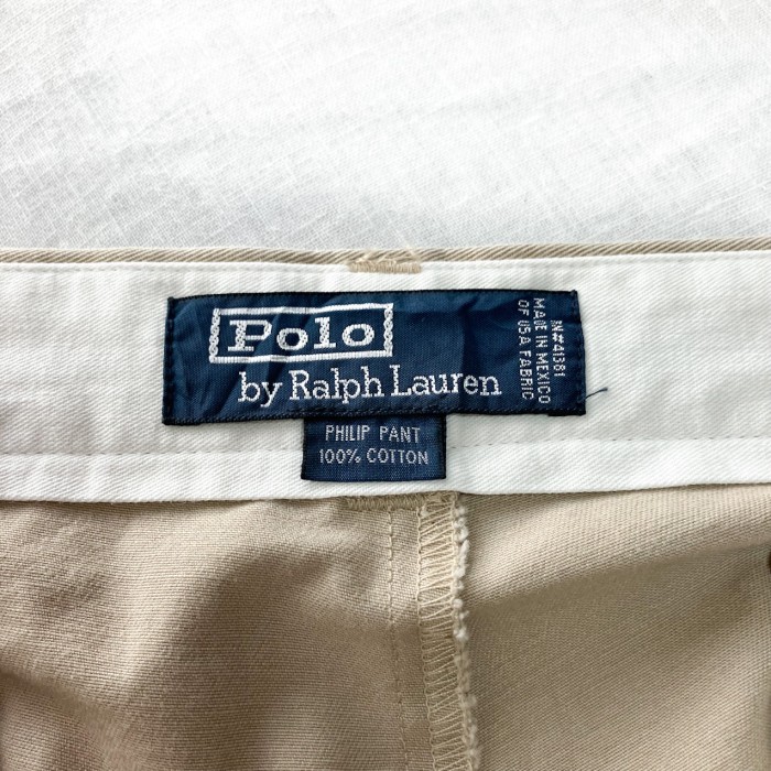 Polo Ralph Lauren PHILIP PANT チノパンツ 36×32 ラルフローレン ポロチノ 大きいサイズ XL相当 beige | Vintage.City 빈티지숍, 빈티지 코디 정보