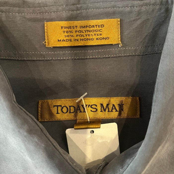 TODAY'S MAN polyester plain shirt | Vintage.City 빈티지숍, 빈티지 코디 정보