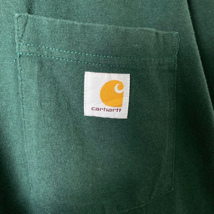 古着 Carhartt Tシャツ 刺繍ロゴ ポケット付き グリーン 2XL | Vintage.City 古着屋、古着コーデ情報を発信