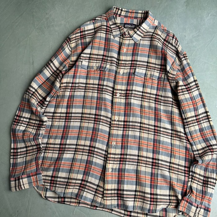 patagonia　パタゴニア　オーガニックコットン　チェックシャツ　長袖シャツ　 | Vintage.City 古着屋、古着コーデ情報を発信