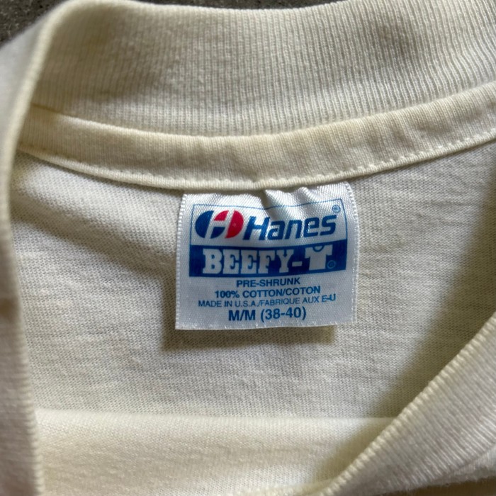 80s Hanes ヘインズ tシャツ USA製 ホワイト M バックプリント | Vintage.City 古着屋、古着コーデ情報を発信