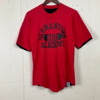 USA製 80年代～90年代 80s 90s カレッジ ダブルフェイス リバーシブル Tシャツ 古着 メンズM レッド×ブラック 赤 黒 ヴィンテージ ビンテージ 【f240416024】 | Vintage.City 빈티지숍, 빈티지 코디 정보