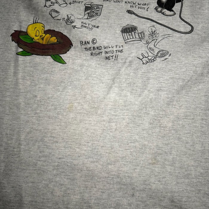 90s　USA製　WARNER BROS　トゥイーティー　シングルステッチ　キャラクタープリント　半袖Tシャツ | Vintage.City 古着屋、古着コーデ情報を発信