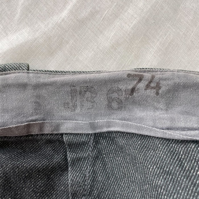 50s スイス軍 デニム トラウザーズ ワークパンツ W32 ワイドパンツ オーバーパンツ ユーロ | Vintage.City 古着屋、古着コーデ情報を発信