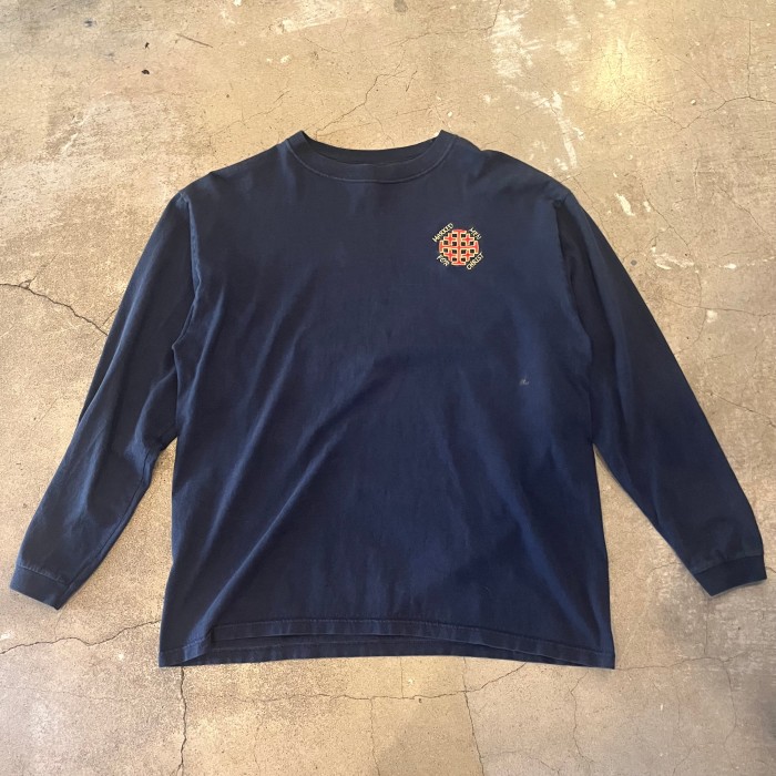 TIME SQUARE embroidery long sleeve  t-shirt | Vintage.City 古着屋、古着コーデ情報を発信