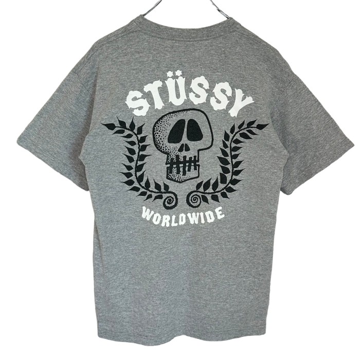 stussy ステューシー Tシャツ バックロゴ プリントロゴ ドクロ 90s 