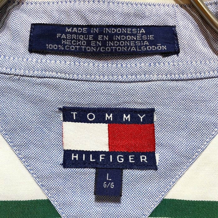 90’s “TOMMY HILFIGER” L/S Stripe Shirt | Vintage.City Vintage Shops, Vintage Fashion Trends