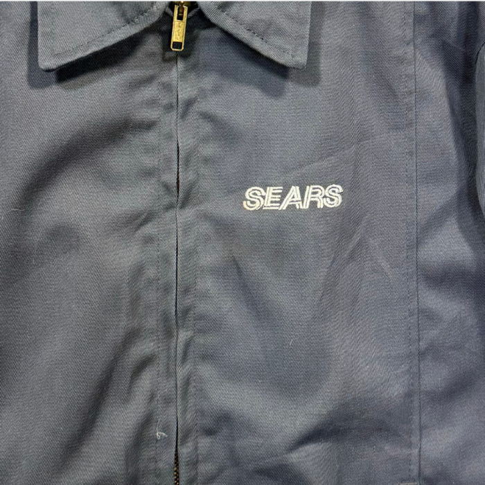 【Sears】ロゴ ツイル地 フルジップ ワークジャケット USA製 | Vintage.City 古着屋、古着コーデ情報を発信
