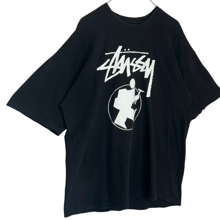 stussy ステューシー Tシャツ XL センターロゴ プリント サーフマン 