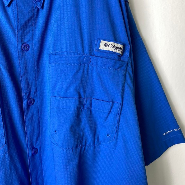 コロンビア Columbia PFG フィッシングシャツ 半袖 ブルー XL | Vintage.City 古着屋、古着コーデ情報を発信