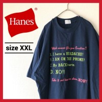 90s 古着 ヘインズ Tシャツ 刺繍 オーバーサイズ ゆるダボ 2XL | Vintage.City 古着屋、古着コーデ情報を発信