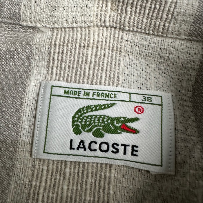 80s~　フランス製　LACOSTE　ラコステ　ブロックチェック　長袖シャツ | Vintage.City 古着屋、古着コーデ情報を発信