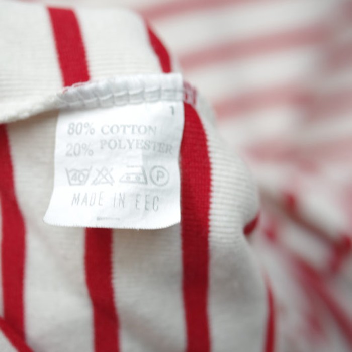 赤と白のボーダーロンT | Vintage.City 古着屋、古着コーデ情報を発信