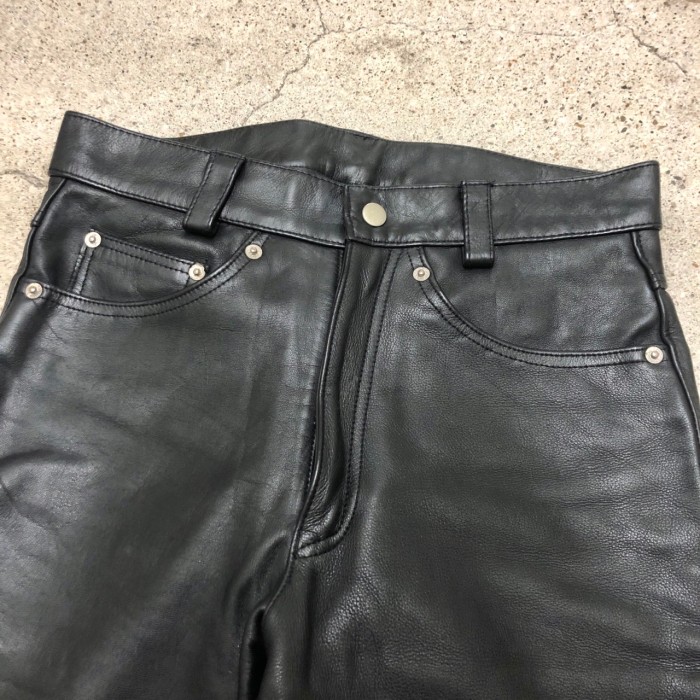 70〜80s Leather short pants/W29/レザーショーツ/ショートパンツ/TALONジップ/ブラック/古着/ヴィンテージ | Vintage.City 古着屋、古着コーデ情報を発信