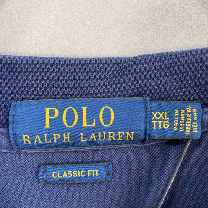 Ralph Lauren rib line polo shirt size XXL 配送C　ラルフローレン　リブライン　ポニー刺繍　オーバーサイズ | Vintage.City 古着屋、古着コーデ情報を発信