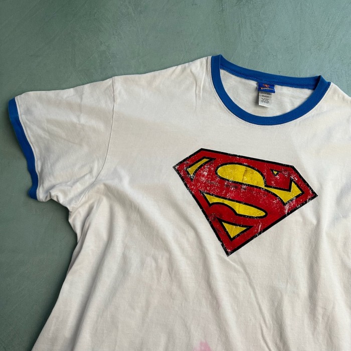 SUPERMAN　スーパーマン　リンガーTシャツ　半袖Tシャツ　白　青 | Vintage.City Vintage Shops, Vintage Fashion Trends