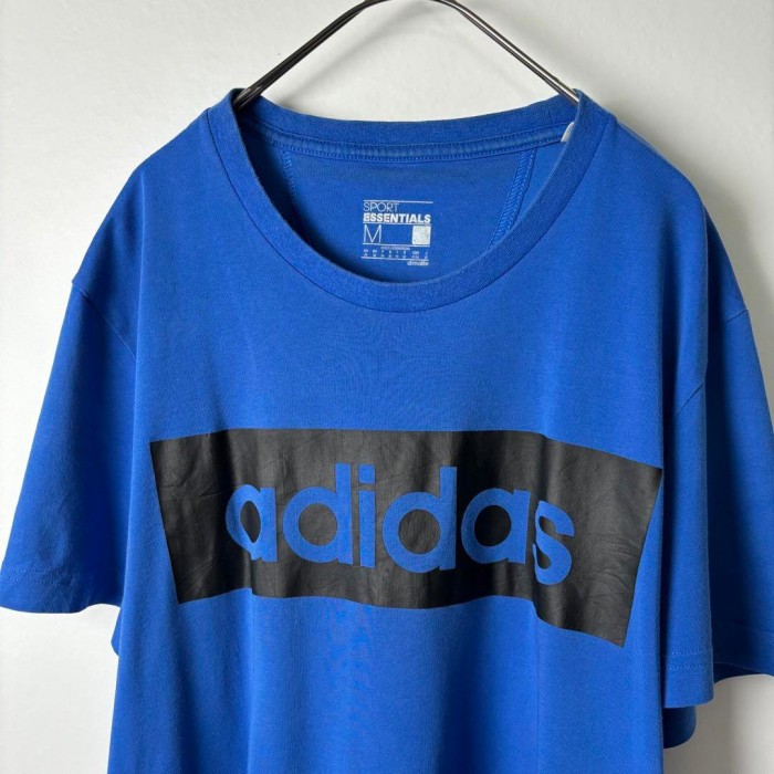 古着 adidas アディダス センターロゴ Tシャツ ボックスロゴ ブルー M | Vintage.City 古着屋、古着コーデ情報を発信