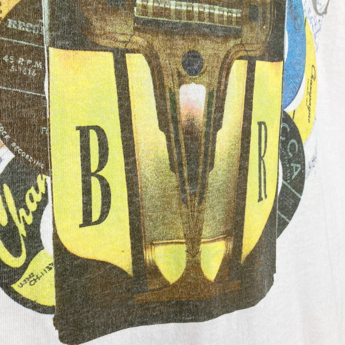 80-90s OLD BANANA REPUBLIC Chapagne Jukebox Print T-SHIRT | Vintage.City 古着屋、古着コーデ情報を発信