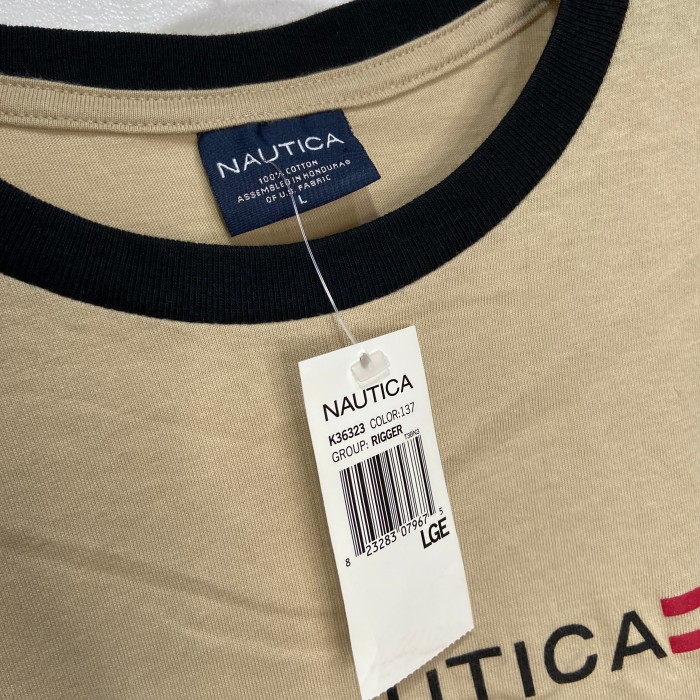 タグ付き未使用品 NAUTICA ノーティカ プリントロゴTシャツ ベージュ L | Vintage.City 古着屋、古着コーデ情報を発信
