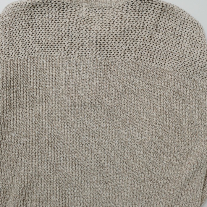 EDDIE BAUER / エディーバウアー 90's Henry Neck Cotton Knit Made in USA | Vintage.City 빈티지숍, 빈티지 코디 정보