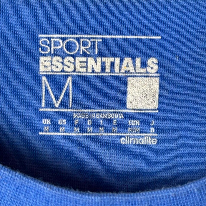 古着 adidas アディダス センターロゴ Tシャツ ボックスロゴ ブルー M | Vintage.City 빈티지숍, 빈티지 코디 정보