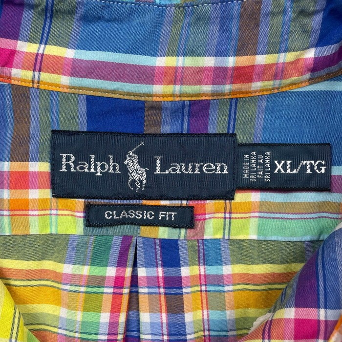 Ralph Lauren ラルフローレン CLASSIC FIT マドラスチェックシャツ メンズXL | Vintage.City 빈티지숍, 빈티지 코디 정보