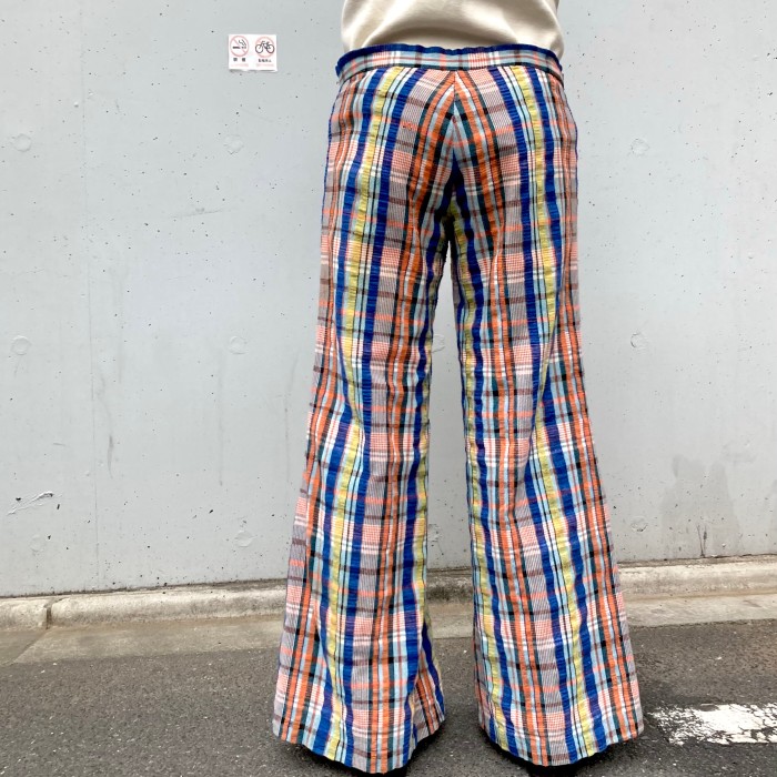 60’s Vintage Check Flare Pants | Vintage.City Vintage Shops, Vintage Fashion Trends