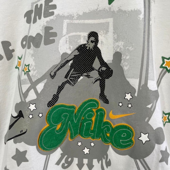 NIKE center patch raglan T-shirt size M 配送C ナイキ　ラグランTシャツ　センターワッペンロゴ　バスケットボール | Vintage.City 古着屋、古着コーデ情報を発信