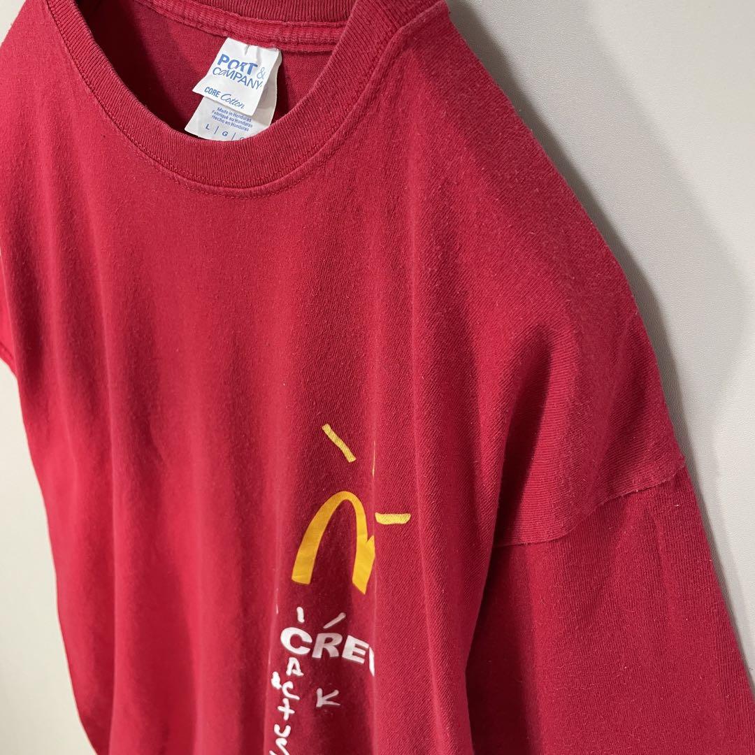 travis scott ✖️ McDonald's crew T-shirt size L 配送C US古着 ...