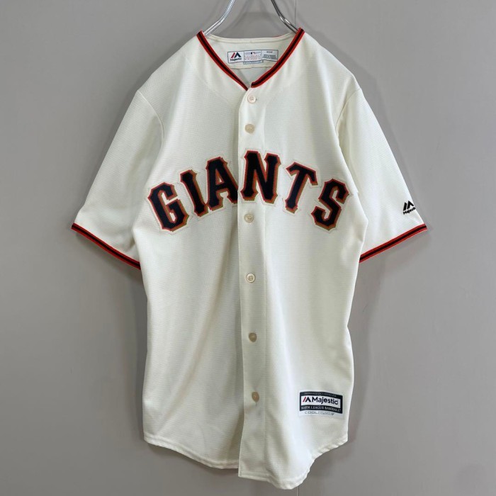 Majestic MLB GIANTS BUMGARNER baseball shirt size S 配送C　マジェスティック　ジャイアンツ　ベースボールシャツ | Vintage.City 古着屋、古着コーデ情報を発信