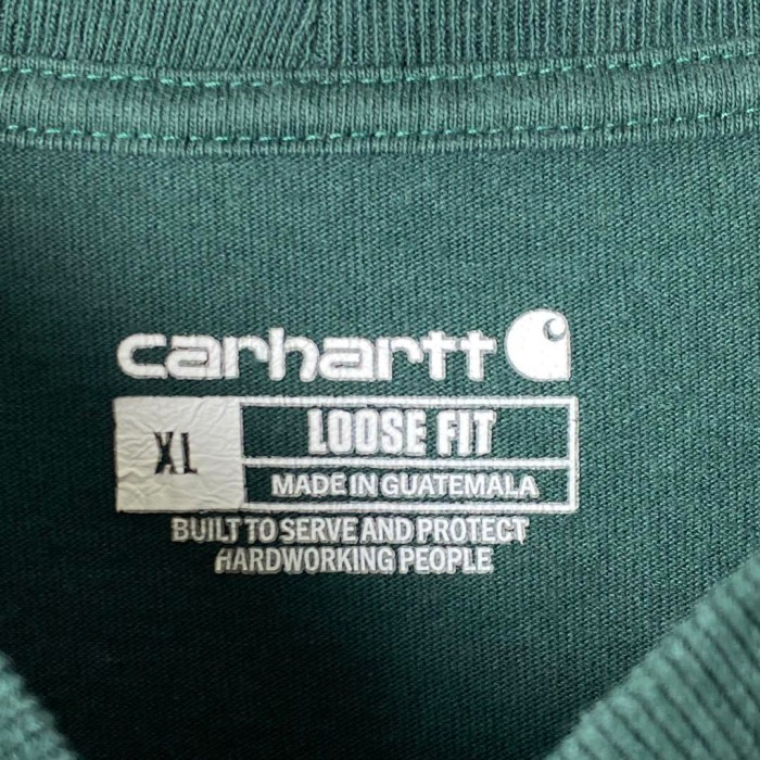 古着 Carhartt Tシャツ 厚手 刺繍ロゴ ポケット付き グリーン XL | Vintage.City 빈티지숍, 빈티지 코디 정보