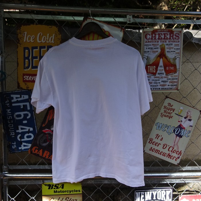 ヘインズ Tシャツ 90s USA製 M ホワイト ブル― フィッシュ イラスト 10047 | Vintage.City 古着屋、古着コーデ情報を発信