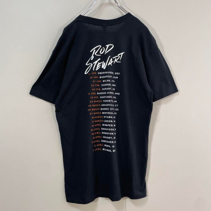ROD STEWART live tour T-shirt size L 配送C　ロッドスチュワート ライブツアーTシャツ　プリント | Vintage.City 古着屋、古着コーデ情報を発信