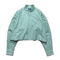 リメイク Ralph Lauren クロップドシャツ〈mint〉 | Vintage.City 古着屋、古着コーデ情報を発信