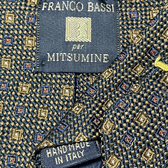 MADE IN ITALY製 FRANCO BASSI per MITSUMINE HANDMADE ジャガード織り小紋柄シルクネクタイ ブラウン | Vintage.City Vintage Shops, Vintage Fashion Trends