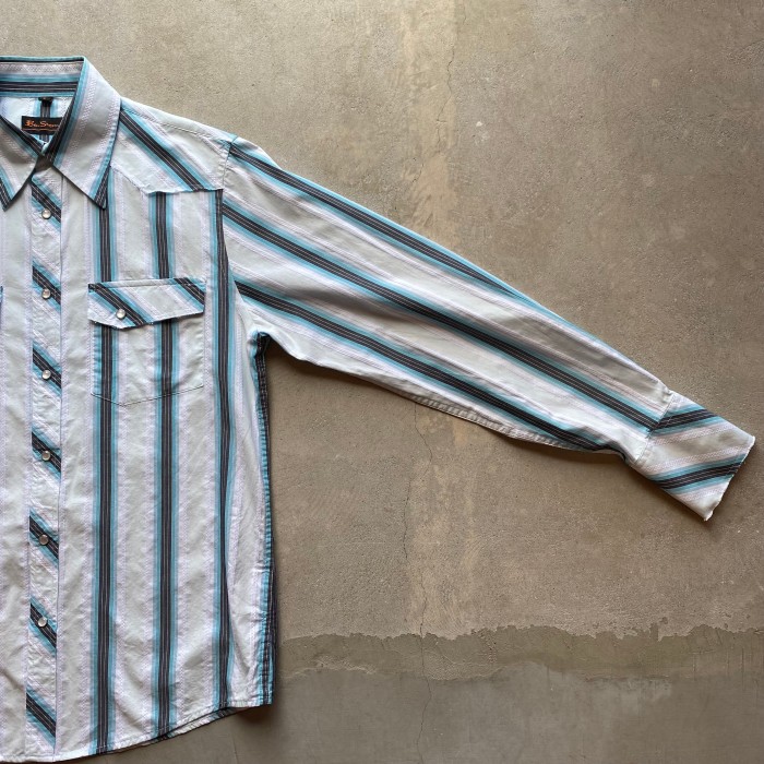 “Ben Sherman” ブルーストライプシャツ | Vintage.City 古着屋、古着コーデ情報を発信