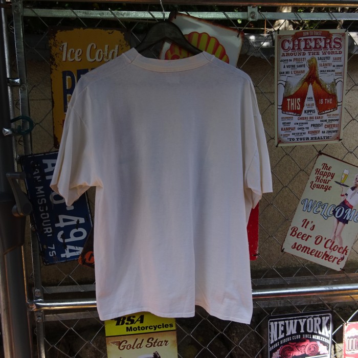 90s イラストTシャツ ホワイト フラワーラベンダープリント シングルステッチ 10038 | Vintage.City 古着屋、古着コーデ情報を発信