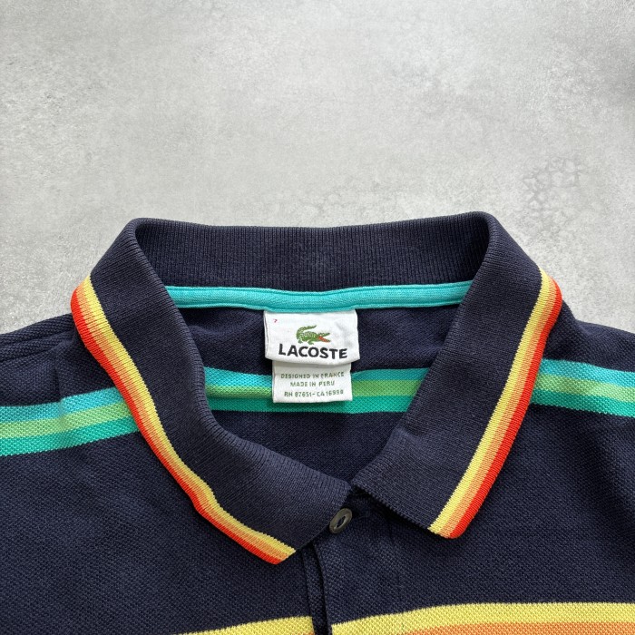 LACOSTE ラコステ　半袖　刺繍ロゴ　ボーダー　ポロシャツ　古着　アメカジ | Vintage.City Vintage Shops, Vintage Fashion Trends